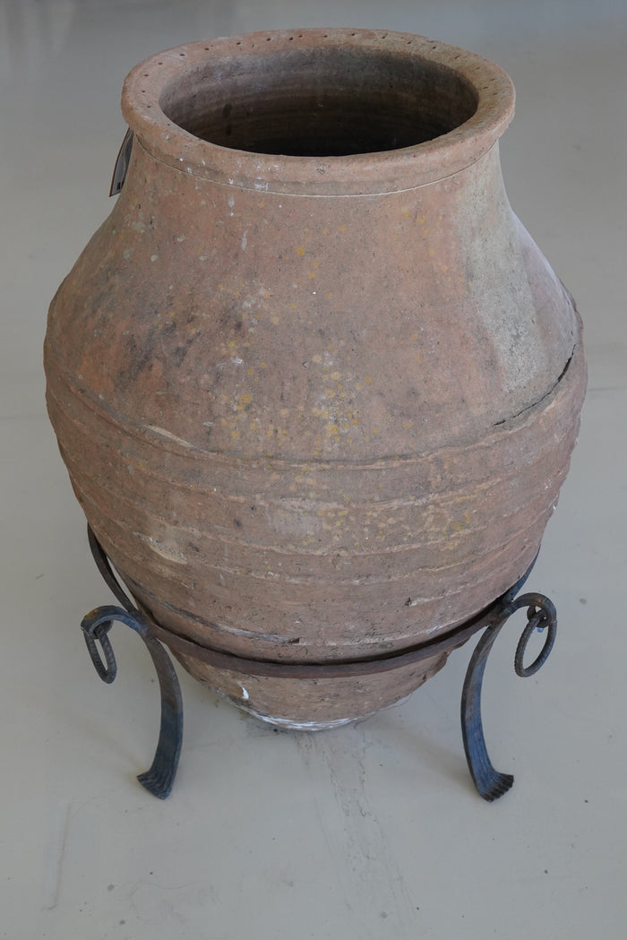 Antique Terracotta Turkish Planter with Stand
