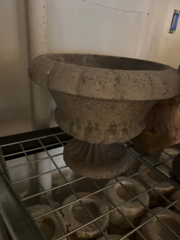 Hand-Carved Stone Planter