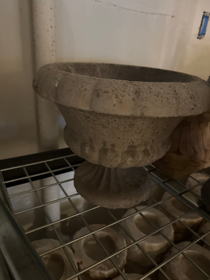 Hand-Carved Stone Planter