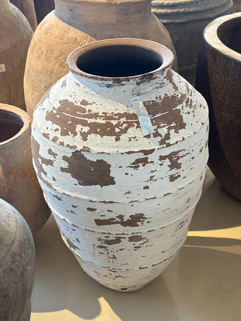 Artisan Belted Clay Planter