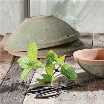 Rustic Terra Cotta Bowl - Med - Antique Red