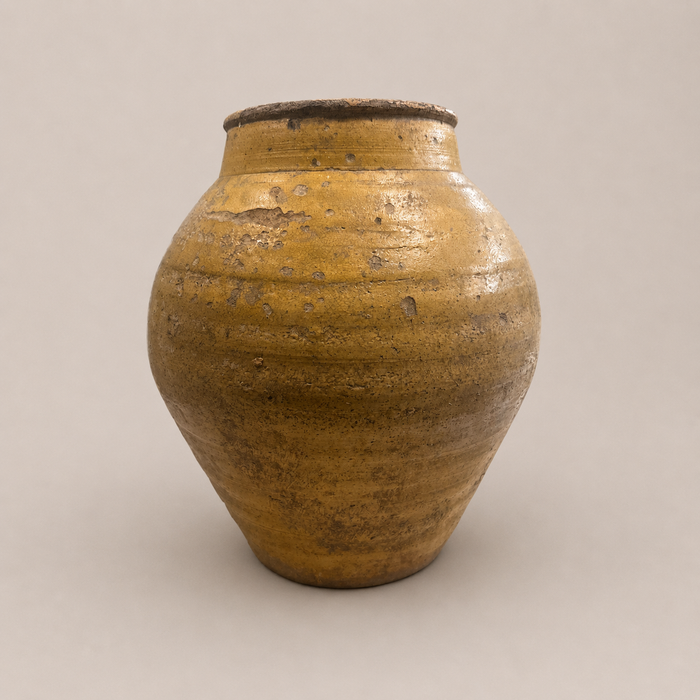 Antique Mustard Vase