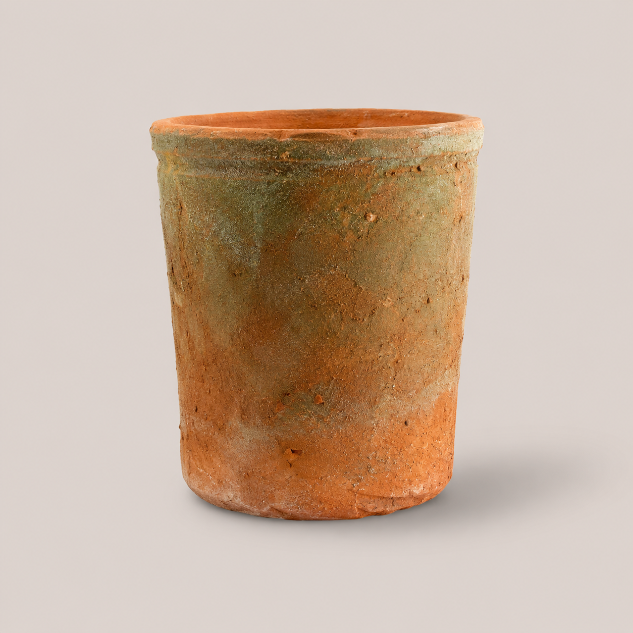 Rustic Terra Cotta Cylinder