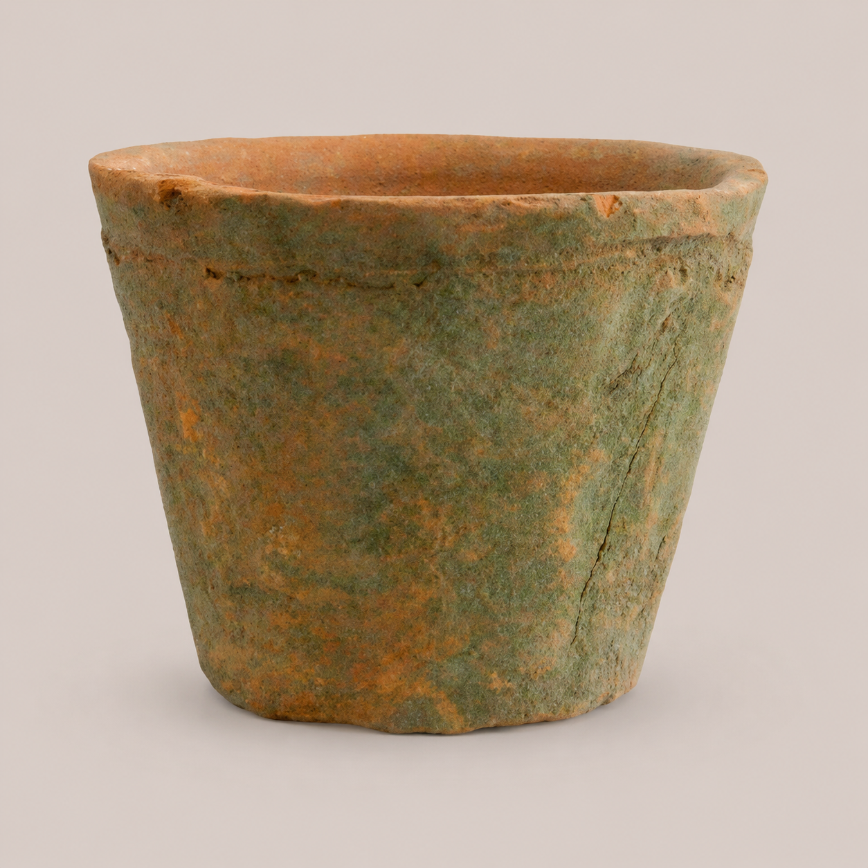 Rustic Terra Cotta Rose Pot - Petite - Antique Red