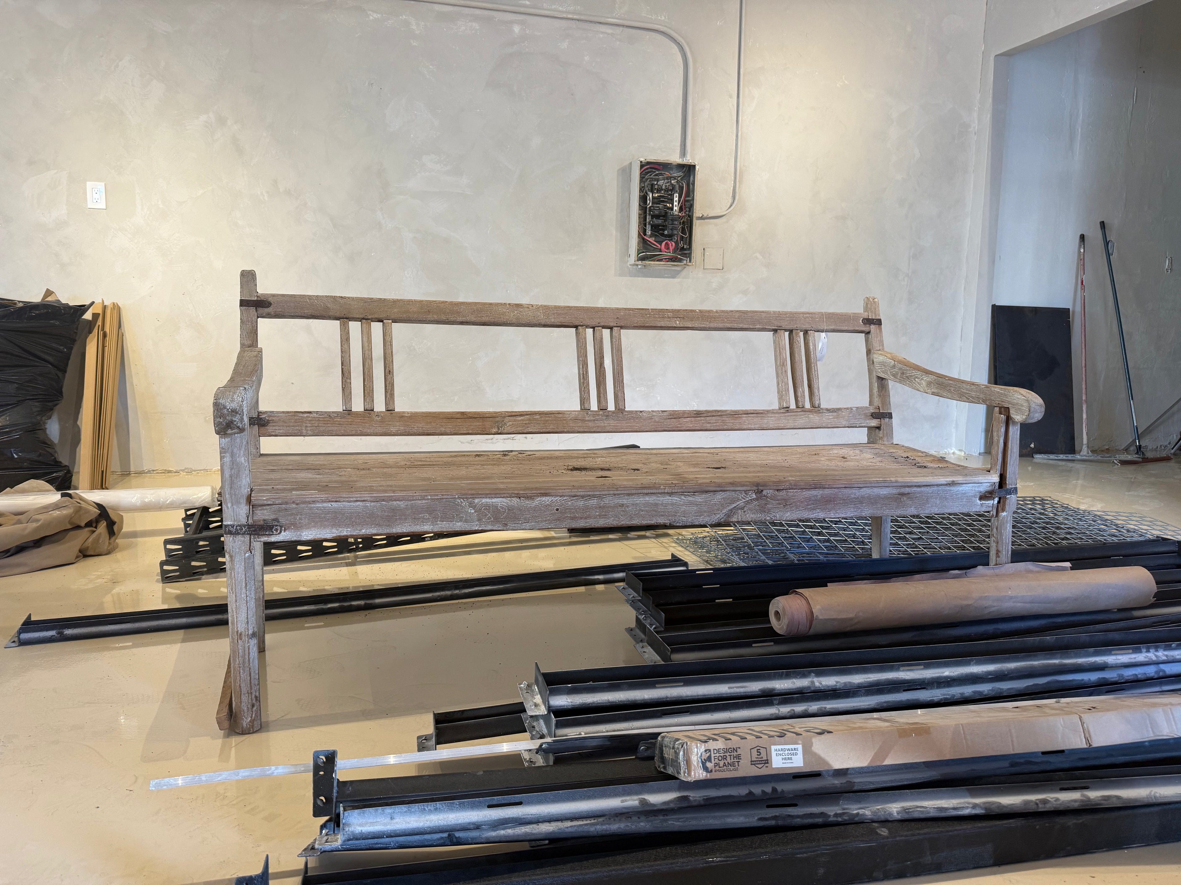 Handcrafted Indian Wooden Bench