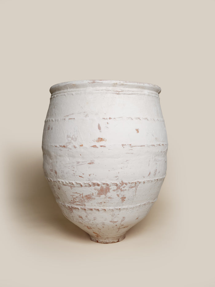 Whitewashed Dagar Large Pot